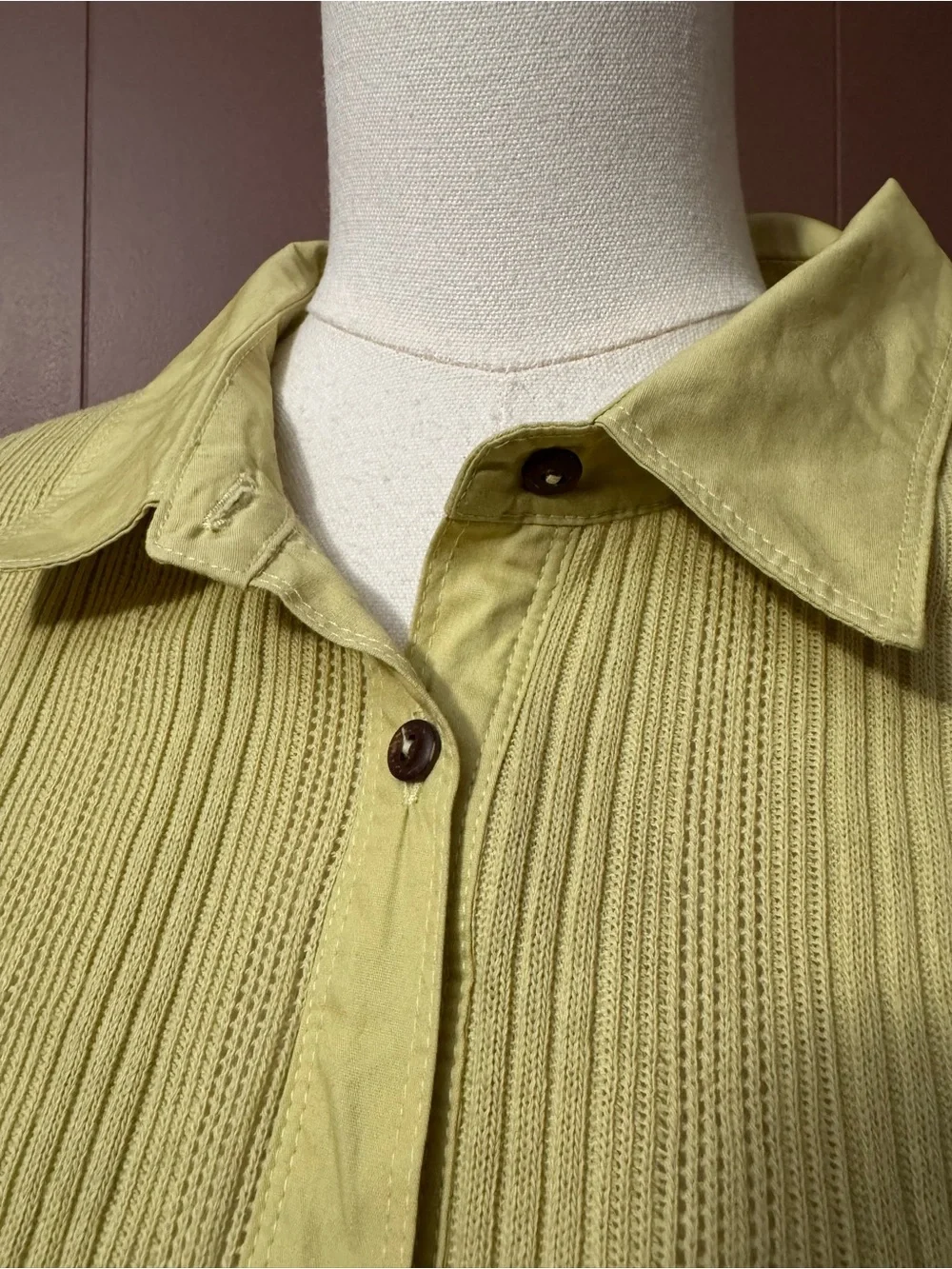 Free People Free-est Light Green Button-Front Oversized Shirt 100% Cotton